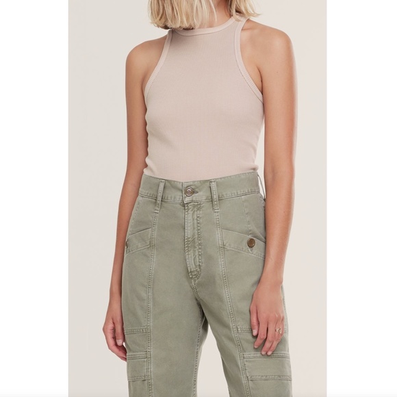 Agolde Tops - AGOLDE Rib High Neck Tank